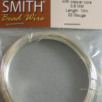 22 Gage Silver Bead Smith Wire