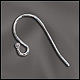 Ear Wire - Ball - Silver Plate