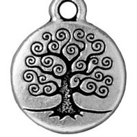 Tree of Life Charm - Ant. Silver