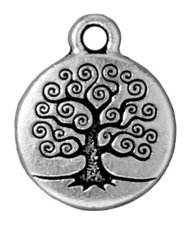 Tree of Life Charm - Ant. Silver