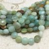 Black Gold Amazonite - Faceted Coin